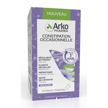 Arkog&eacute;lules Constipation occasionnelle Arkopharma - bo&icirc;te de 10 sachets