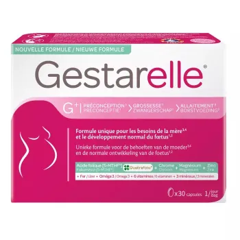 Gestarelle G+ pr&eacute;conception, grossesse & allaitement - bo&icirc;te de 30 capsules