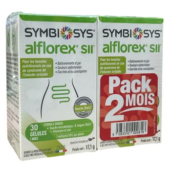 Symbiosys Alflorex SII Biocodex - lot de 2 boites de 30 g&eacute;lules