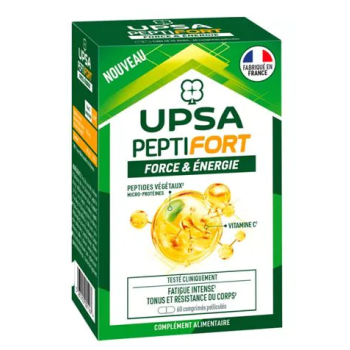 PeptiFort force & &eacute;nergie Upsa - bo&icirc;te de 60 comprim&eacute;s