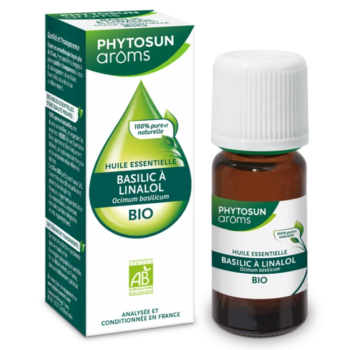 Huile essentielle basilic &agrave; linalol Phytosun ar&ocirc;ms - flacon de 5ml