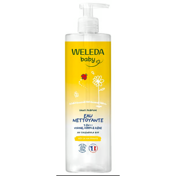 Eau nettoyante baby Weleda - flacon-pompe de 400ml