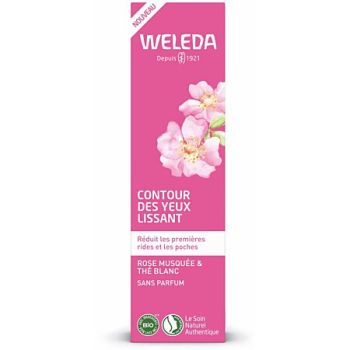 Contour des yeux lissant rose musqu&eacute;e et th&eacute; blanc Weleda - tube de12ml