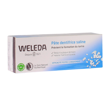 P&acirc;te dentifrice saline Weleda - tube de 75ml