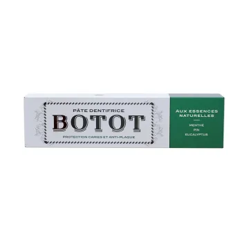 P&acirc;te dentifrice Menthe Pin Eucalyptus Botot - tube de 75 ml