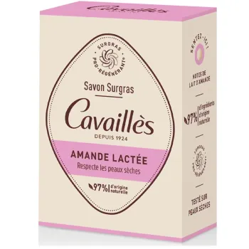 Savon surgras amande lact&eacute;e Rog&eacute; Cavaill&egrave;s - pain de 100g