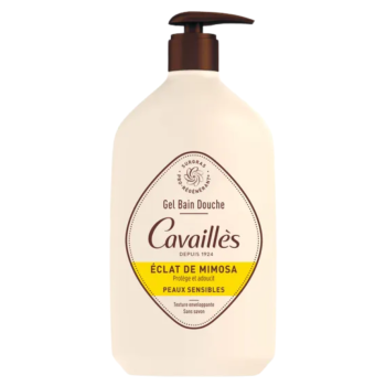 Gel bain douche &eacute;clat de mimosa Rog&eacute; Cavaill&egrave;s - flacon pompe de 1L