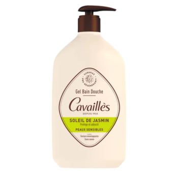 Gel bain douche soleil de jasmin Rog&eacute; Cavaill&egrave;s - flacon pompe de 1L