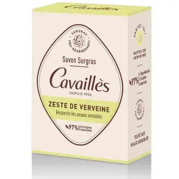 Savon surgras zeste de verveine Rog&eacute; Cavaill&egrave;s - pain de 100g