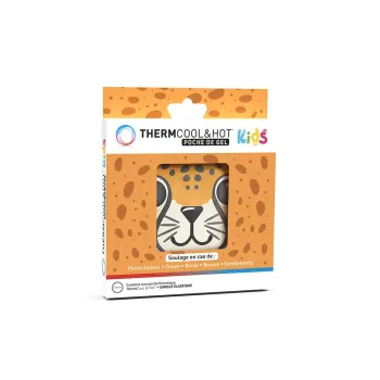Therm cool & hot poche de gel kids l&eacute;opard Bausch&Lomb - une poche de 136mm