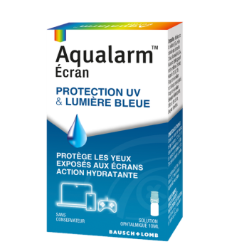 Aqualarm Ecran Protection UV et lumi&egrave;re bleue Bausch & Lomb - flacon de 10ml
