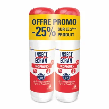 Anti-moustiques tropiques Insect &Eacute;cran - lot de 2 sprays de 75ml offre sp&eacute;ciale