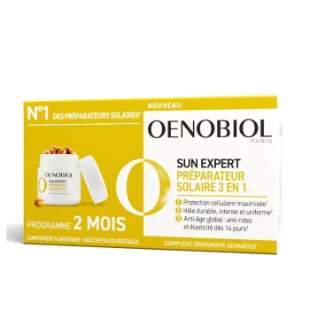 Sun Expert Pr&eacute;parateur solaire 3 en 1 Oenobiol - lot de 2 bo&icirc;tes de 30 capsules