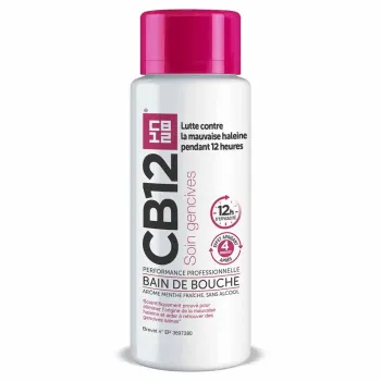 CB12 Bain de bouche soin gencives ar&ocirc;me menthe fra&icirc;che - flacon de 500ml