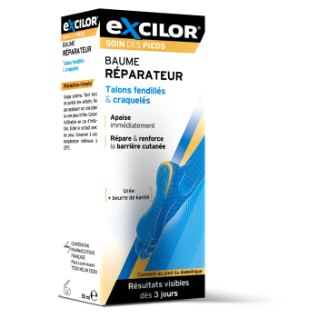Excilor Baume R&eacute;parateur Talons Fendill&eacute;s - tube de 50 ml