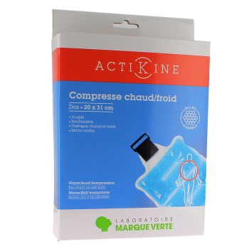 Actikine compresse chaud/froid Marque Verte - une compresse de 20x31cm