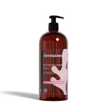 Dermasens gel douche surgras parfum&eacute; orchid&eacute;e blanche Marque Verte - flacon 1L