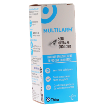Multilarm collyre soin oculaire quotidien Th&eacute;a - flacon de 10ml 