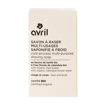 Savon &agrave; raser multi-usages saponifi&eacute; &agrave; froid Avril - savon de 95g