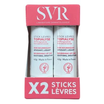 Topialyse stick l&egrave;vres SVR - lot de 2 sticks de 4g
