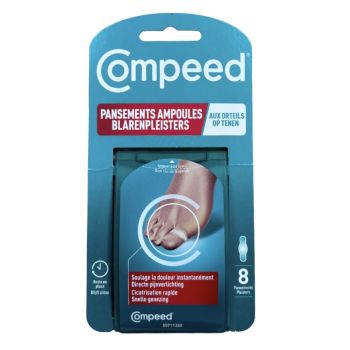 Pansements ampoules aux orteils Compeed - boite de 8 pansements
