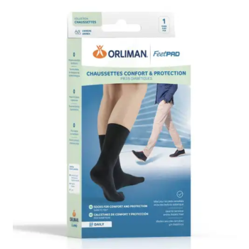 Chaussettes confort et protection pieds diab&eacute;tiques Orliman - une paire de chaussettes 