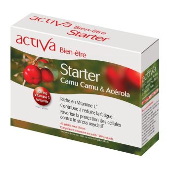 Bien-&ecirc;tre Starter camu-camu et ac&eacute;rola Activa - boite de 45 g&eacute;lules