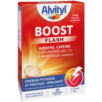 Alvityl Boost Ginseng et Caf&eacute;ine Urgo - bo&icirc;te de 20 comprim&eacute;s effervescents