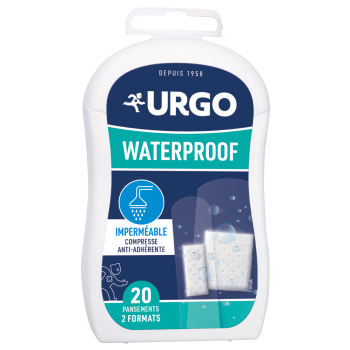 Pansements Waterproof Urgo - bo&icirc;te de 20 pansements 2 formats