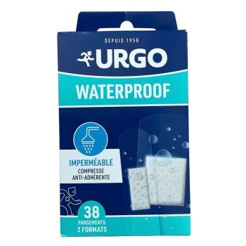 Pansements waterproof Urgo - bo&icirc;te de 38 pansements de 2 formats