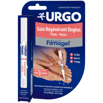 Filmogel Soin r&eacute;g&eacute;n&eacute;rant ongles Urgo - stylo pinceau de 2,3ml