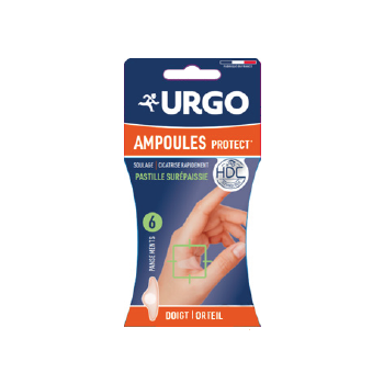 Pansements ampoules doigt et orteil petit format Urgo - 6 pansements hydrocollo&iuml;des