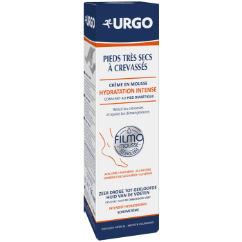 Cr&egrave;me mousse hydratation intense pieds tr&egrave;s secs Urgo - flacon de 125ml