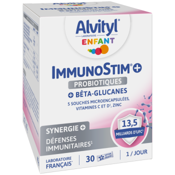 ImmunoStim+ probiotiques Alvityl - bo&icirc;te de 30 sticks