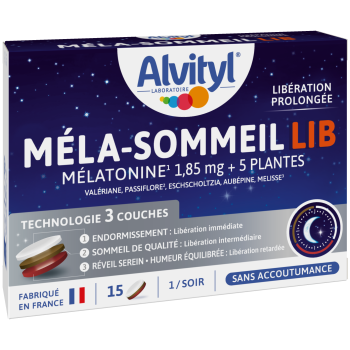 M&eacute;la-Sommeil Lib Alvityl - bo&icirc;te de 15 comprim&eacute;s