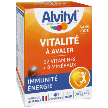 Vitalit&eacute; &agrave; avaler Alvityl - bo&icirc;te de 40 comprim&eacute;s &agrave; avaler