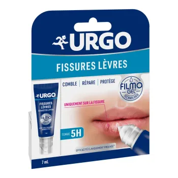 Filmogel fissures l&egrave;vres Urgo - tube de 7ml