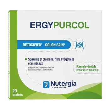 Ergypurcol c&ocirc;lon sain Nutergia - bo&icirc;te de 20 sachets