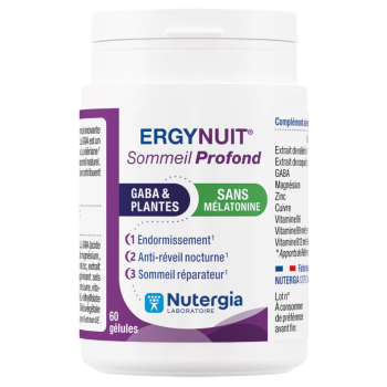 Ergynuit sommeil profond Nutergia - pot de 60 g&eacute;lules