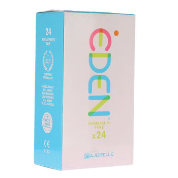Eden pr&eacute;servatifs fins Majorelle - bo&icirc;te de 24 pr&eacute;servatifs 