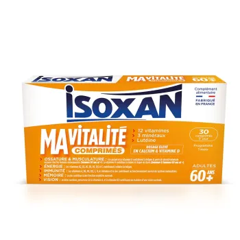 Isoxan Ma Vitalit&eacute; 60 ans plus - bo&icirc;te de 30 comprim&eacute;s