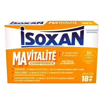 Isoxan Ma Vitalit&eacute; adulte - bo&icirc;te de 30 comprim&eacute;s