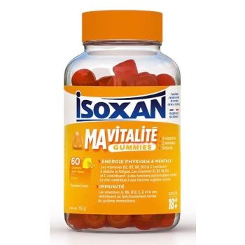 Isoxan Ma vitalit&eacute; gummies 18 ans+ go&ucirc;t citron - pot de 60 gommes