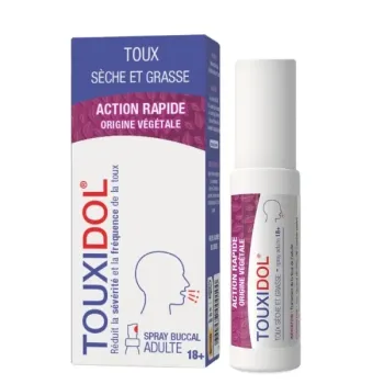 Touxidol spray toux s&egrave;che et grasse adultes PediAct - spray de 30ml