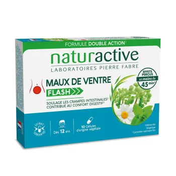 Maux de ventre Flash Naturactive - boite de 10 g&eacute;lules