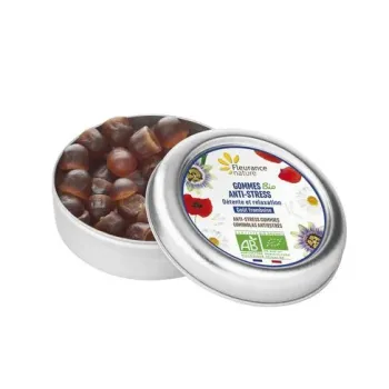 Gommes anti-stress bio Fleurance nature - bo&icirc;te de 45g