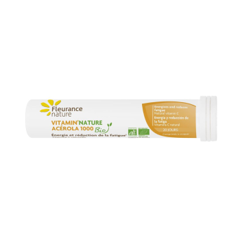 Vitamin'nature ac&eacute;rola 1000 BIO Fleurance Nature - tube de 20 comprim&eacute;s 