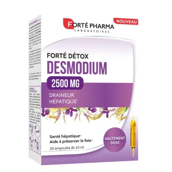 Fort&eacute; d&eacute;tox desmodium 2500mg Fort&eacute; Pharma - boite de 20 ampoules 