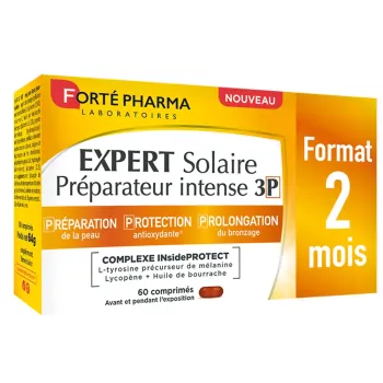Expert Solaire pr&eacute;parateur intense 3P Fort&eacute; Pharma - bo&icirc;te de 60 comprim&eacute;s 