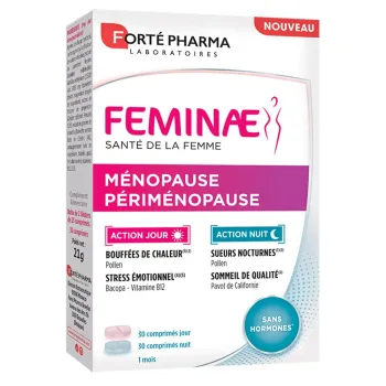 Feminae M&eacute;nopause P&eacute;rim&eacute;nopause Forte Pharma - bo&icirc;te de 60 comprim&eacute;s